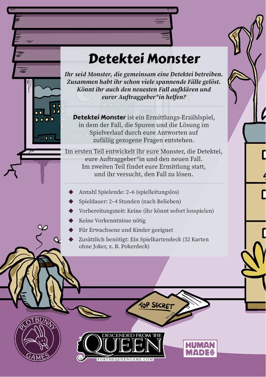 Backcover von Detektei Monster.